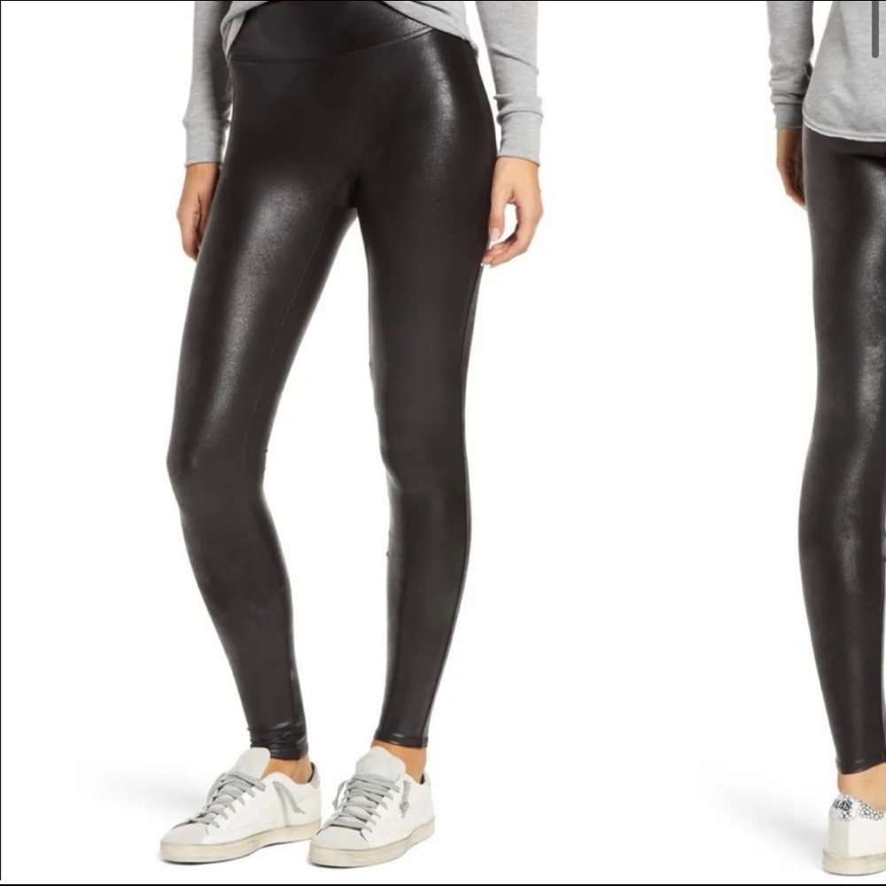 Spank Faux Leather Leggings